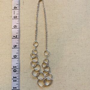 Silver tone necklace